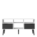 Oslo 2 Drawers 4 Shelves Wide TV Unit by Lavishway | TV Units Cabinets-41808