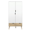 Oslo Wardrobe 2 Doors 2 Drawers by Lavishway | Wardrobe-41800