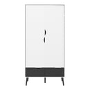 Oslo 2 Doors 2 Drawers Wardrobe by Lavishway | Wardrobe-41793