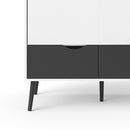 Oslo 2 Doors 2 Drawers Wardrobe by Lavishway | Wardrobe-41795