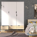 Oslo 3 Doors 3 Drawers Wardrobe by Lavishway | Wardrobe-41785