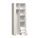 Space 2 Doors High Gloss Wardrobe by Lavishway | Wardrobe-33495