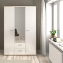 Homeline High Gloss Wardrobe in Oak by Lavishway | Wardrobe-41383