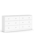 May White Finish 6 Chest of Drawers by Lavishway | Chest Of Drawers-49777