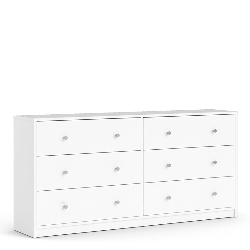 May White Finish 6 Chest of Drawers by Lavishway | Chest Of Drawers-49777