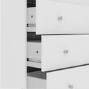 May White Wooden Chest Of 5 Drawers by Lavishway | Chest Of Drawers-41108
