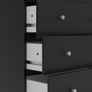 May Black Wooden Chest Of 5 Drawers by Lavishway | Chest Of Drawers-41128