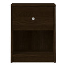 May Bedside 1 Drawer in Dark Walnut by Lavishway | Bedside Tables-41169