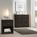 May Bedside 1 Drawer in Dark Walnut by Lavishway | Bedside Tables-41166