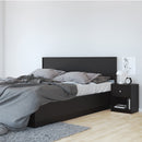 May 1 Drawer Bedside Table in Black by Lavishway | Bedside Tables-41175