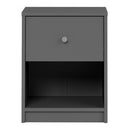 May 1 Drawer Bedside Table in Grey by Lavishway | Bedside Tables-41161