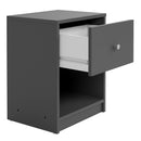 May 1 Drawer Bedside Table in Grey by Lavishway | Bedside Tables-41160