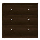 May Dark Walnut Finish Chest Of 3 Drawers by Lavishway | Chest Of Drawers-41143