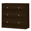 May Dark Walnut Finish Chest Of 3 Drawers by Lavishway | Chest Of Drawers-41145