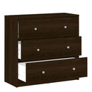 May Dark Walnut Finish Chest Of 3 Drawers by Lavishway | Chest Of Drawers-41142