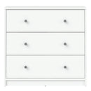 May White Wooden Chest Of 3 Drawers by Lavishway | Chest Of Drawers-41131