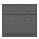 May Grey Wooden Chest Of 3 Drawers by Lavishway | Chest Of Drawers-41136