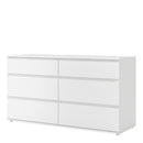 Nova White Finish 6 Chest Of Drawers by Lavishway | Chest Of Drawers-29402