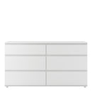Nova White Finish 6 Chest Of Drawers by Lavishway | Chest Of Drawers-29401