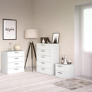 Pepe White 2 Drawer Bedside Table by Lavishway | Bedside Tables-29249