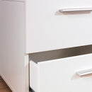Pepe White 2 Drawer Bedside Table by Lavishway | Bedside Tables-29247