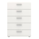 Pepe White 5 Drawers Modern Chest Of Drawers by Lavishway | Chest Of Drawers-29162