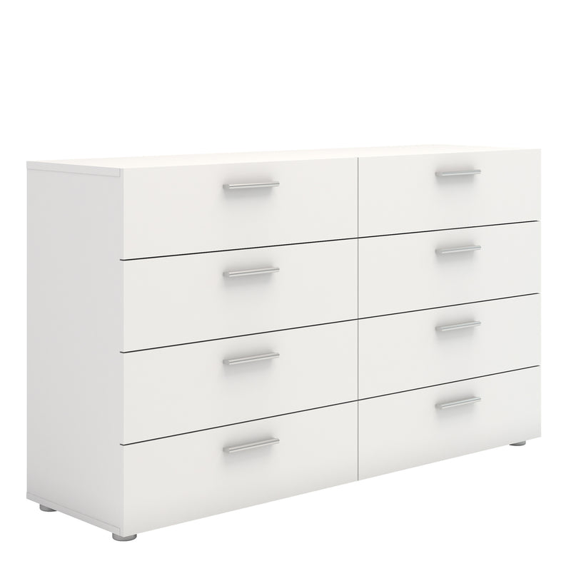 Pepe White 8 Drawers Modern Chest Of Drawers by Lavishway | Chest Of Drawers-29130