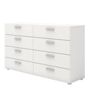 Pepe White 8 Drawers Modern Chest Of Drawers by Lavishway | Chest Of Drawers-29132