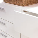 Pepe White 8 Drawers Modern Chest Of Drawers by Lavishway | Chest Of Drawers-29135