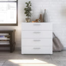 Pepe White High Gloss Wooden 4 Drawer Chest by Lavishway | Chest Of Drawers-29205