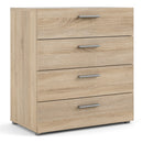 Pepe Oak Finish Wooden 4 Chest of Drawers by Lavishway | Chest of Drawers