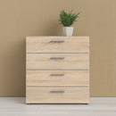 Pepe Oak Finish Wooden 4 Chest of Drawers by Lavishway | Chest of Drawers