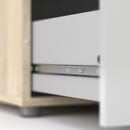 Pepe Oak & White High Gloss 4 Drawers Chest by Lavishway | Chest Of Drawers-29227