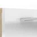 Pepe Oak & White High Gloss 5 Drawers Chest by Lavishway | Chest Of Drawers-29188