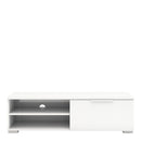 Match White 1 Drawers 2 Shelf TV Unit by Lavishway | TV Units Cabinets-35122