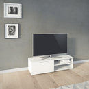 Match White 1 Drawers 2 Shelf TV Unit by Lavishway | TV Units Cabinets-35118