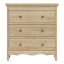 Silkeborg Oak 3 Drawer Chest of Drawers by Lavishway | Chest Of Drawers-41917