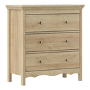 Silkeborg Oak 3 Drawer Chest of Drawers by Lavishway | Chest Of Drawers-41918