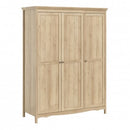 Silkeborg 3 Doors Large Wardrobe by Lavishway | Wardrobe-41874