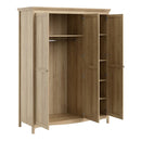 Silkeborg 3 Doors Large Wardrobe by Lavishway | Wardrobe-41872