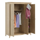 Silkeborg 3 Doors Large Wardrobe by Lavishway | Wardrobe-41873