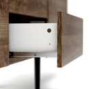 Unit 3 Doors Sideboard in Walnut & Black by Lavishway | Sideboards-41379