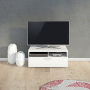 Napoli White Wooden Single Drawer TV Unit by Lavishway | TV Units Cabinets-41184