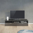 Napoli Black Woodgrain Wide TV Unit by Lavishway | TV Units Cabinets-41178