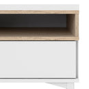 Roomers White and Oak 2 Door 1 Drawer TV Unit by Lavishway | TV Units Cabinets-41202