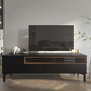 Roomers Black and Walnut TV Unit by Lavishway | TV Units Cabinets-41204