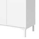 Roomers White and Oak 3 Doors Sideboard by Lavishway | Sideboards-41230