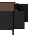 Roomers Black and Walnut 3 Doors Sideboard by Lavishway | Sideboards-41257