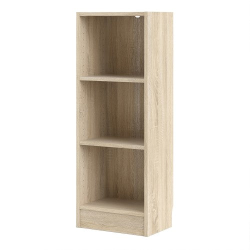 Basic Low Narrow Bookcase With 2 Shelves by Lavishway | Book Shelves and Cabinets-30682