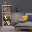 Basic Low Narrow Bookcase With 2 Shelves by Lavishway | Book Shelves and Cabinets-30680